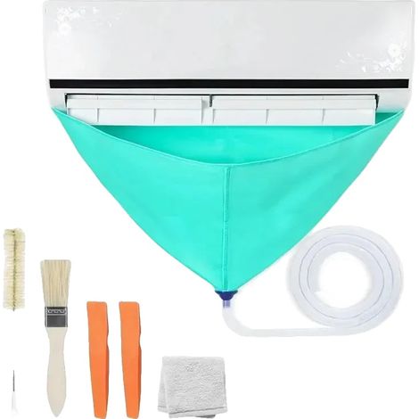 Kit de limpieza para aire acondicionado, diseño impermeable, herramientas completas, 6 piezas. (1/2)