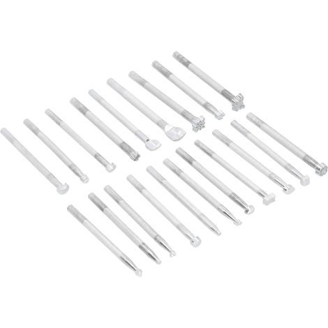 20 Pièces Kit de Gravure sur Cuir pour Maroquinerie, Outils d'Embossage et Poinçons à Estamper (1/5)