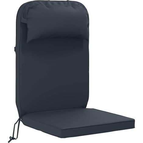 Adirondack-Stuhl-Auflage 100 % Polyester Dunkelblau vidaXL (1/5)