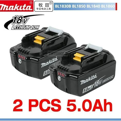 2x 18V 5,0Ah Ersatzakku für Makita BL1860B BL1850B LXT Li-Ion LED (1/5)