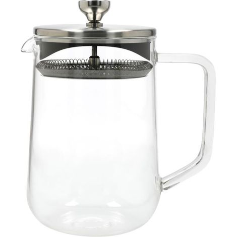 La Cafetière Loose Leaf - Teiera de 4 tazze de 1050 ml con coperchio, infusore per tè de tè de vetro resistente al calore con filtro integrato de acciaio inox per foglie di tè de tè e infusi de fondi 