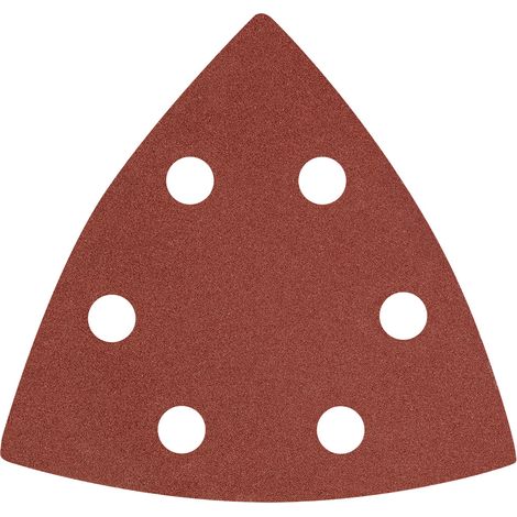 Carta vetrata Delta Velcro 93 x 93 mm P240, 5 pezzi, con 6 fori