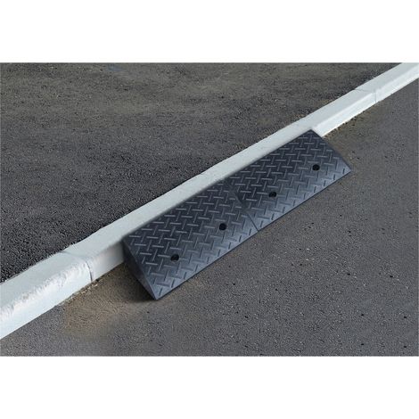 Rampe de bordure en caoutchouc Aidapt VA144S - 4" 100 haute Aidapt (Ensemble de 2)