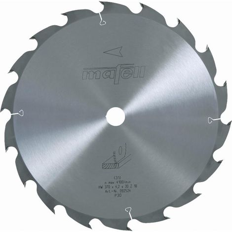 mafell Lame de scie HM 370 x 2,2/4,2 x 30 mm, Z 18, WZ, pour coupes longitudinales dans le bois (MKS 145 Ec) - 92524 (1/2)