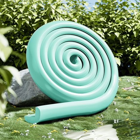 Protecteur d'angle et bord de mur en mousse forme L,protection meubles, table, bureau, anti-choc anti-coup (Vert clair, 5m)