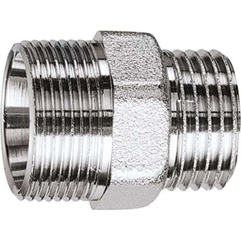 NIPLES MASCHIO PER TUBO RAME, PLASTICA E MULTISTRATO CROMATO FAR 3/8"" - 24x19