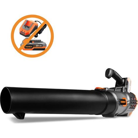 FUXTEC Akku Laubbläser FX-E1LB20 20V- Laubgebläse zum Entfernen von Laub für Garten, Gehweg und Einfahrt – Leise – bis 38m/s (ohne Akku & Ladegerät)(ohne Akku & Ladegerät)