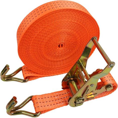 Sangles à cliquet, sangles à cliquet robustes avec crochets en J pour camions, voitures, motos, vélos (1 m) (1/5)