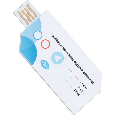 NFC-Temperaturdatenlogger, Einweg-USB-Recorder, Zubehör für Kühlkettenabdeckung, 180 Tage (1/5)