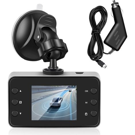 Caméra Voiture DVR 2 2 Pouces Enregistrement 1080P Grand Angle Vision Nocturne Détection Mouvement (1/4)