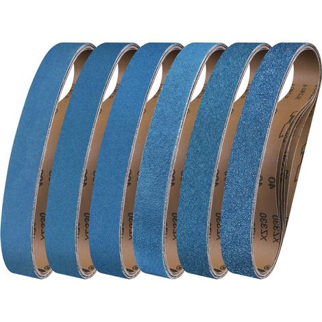 6PCS Bandes Abrasives 40 x 760 mm Grain 40/60/80/120/240/400 (1/5)
