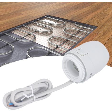 Actionneur de chauffage électrique normalement fermé 230V pour chauffage au sol, M30 x 1,5 NC, VA80 d'origine convient à presque tous les distributeurs de circuits de chauffage tels que Buderus, Heime (1/5)