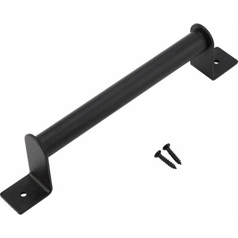 Poignée de porte coulissante en acier au carbone noir antique avec grande poignée pour hôtel, cuisine, chambre, bureau, salle de bain, toilettes (OS-022 Coulissant noir) (1/5)