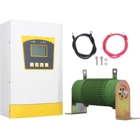 Régulateur de charge hybride éolien-solaire MPPT 24V 48V 4800W, contrôleur intelligent numérique avec écran LCD pour maison et rue (1/5)