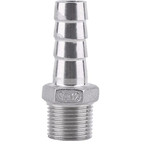 Edelstahl-Gartenschlauchanschluss – 3/8" x 12 mm Außengewinde