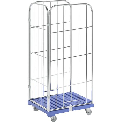 FRANKEL kaiserkraft, Roll-conteneur à plancher incliné, 3 côtés (1/5)
