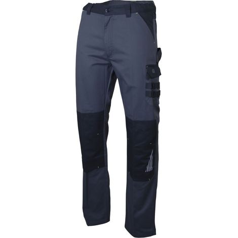 Pantalon bicolore Gris/Noir avec poches genouillères - LMA - SULFATE  50