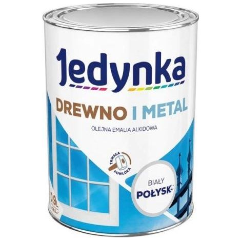 Alkyd-Emaille für Holz und Metall, weiß, 0,9 l - 5EMAL.BIA0.9