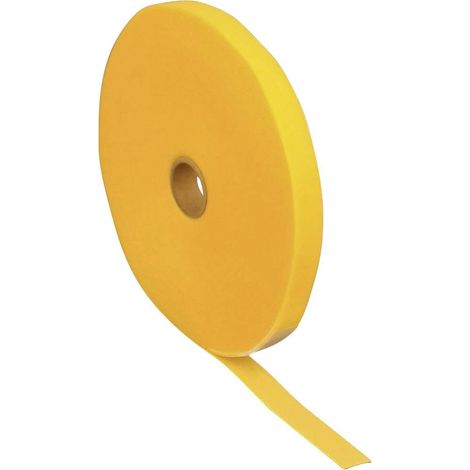 FASTECH® T0602002081125 Nastro a strappo per raggruppare Lato morbido e lato rigido (L x L) 25000 mm x 20 mm Giallo 25 (1/2)