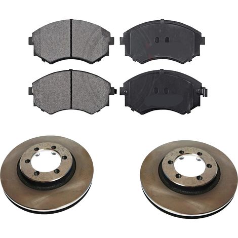 KIT FRENI ANTERIORI compatibile con DAEWOO REXTON (GAB) - DISCHI + PASTIGLIE OEM: FDB600 / 17015 , 17716 /SOSTITUZIONE DIRETTA/BASSA POLVERE/SILENZIOSO