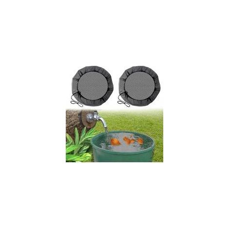 Rete di protezione per serbatoio di raccolta acqua piovana in 2 pezzi, copertura per barile di raccolta acqua piovana da 95 cm con coulisse, copertura rotonda per barile di raccolta acqua piovana, pro