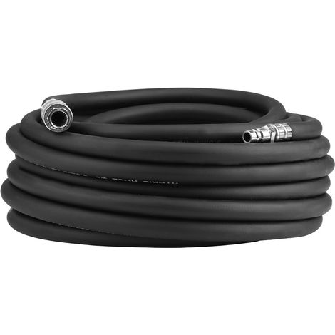 Tuyau pneumatique en caoutchouc flexible 15 m avec kit accessoires compresseur 5 pièces, outil professionnel (1/5)