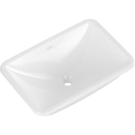 Villeroy & Boch Loop&Friends - Unterbauwaschbecken, 54x34 cm, ohne Überlauf, CeramicPlus, alpinweiß 4A5701R1 (1/5)