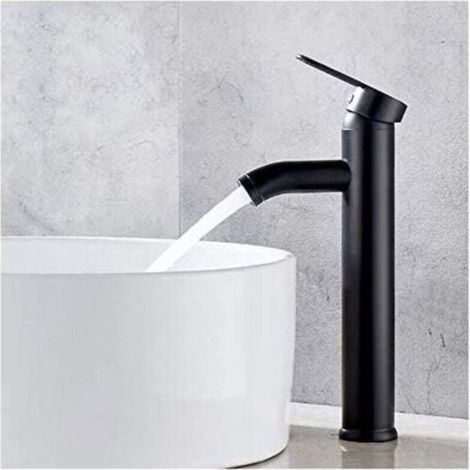 BUNTHAUS AIMOONSA Mitigeur de lavaboRobinet de salle de bain, robinet de lavabo noir, robinet de haute qualit, robinet de salle de bain, rsistant l\\\\'usure, adapt pour un diamtre intrieur de 32 mm 4