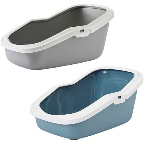 Lettiera per gatti Toilette alta per gatti WC BLU