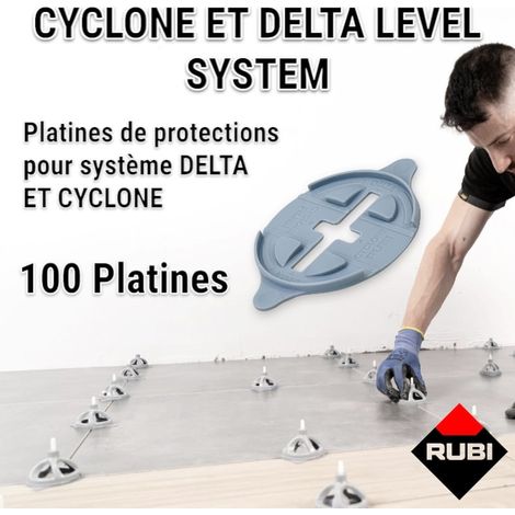 100 platines de protection pour autonivellants CYCLONE et DELTA RUBI