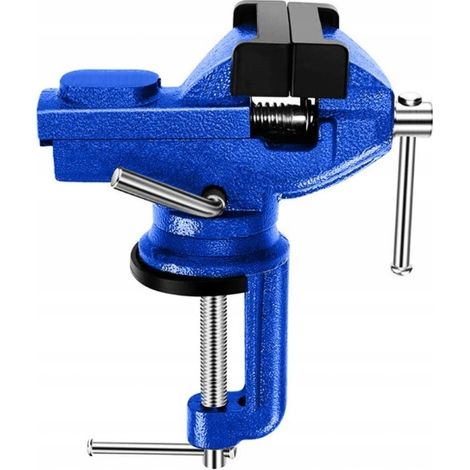 Morsa da fabbro girevole a 360° con incudine, in ghisa, solida, da tavolo, 50 mm