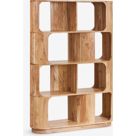 SKLUM Diepe Holzregal ↑170 cm              Rustikales Akazienbraun                     