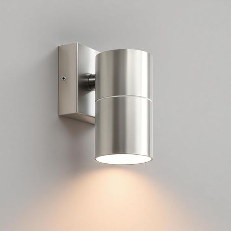 Applique Murale Exterieur, Acier Inoxydable Lampe, Argent (1/5)