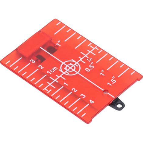 Cible laser en plastique ABS aimantée avec support et échelle métrique impériale pour sol, 105x75mm, livrée seule (1/5)