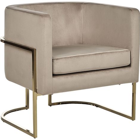 Armchair SIRKKA Velvet Taupe