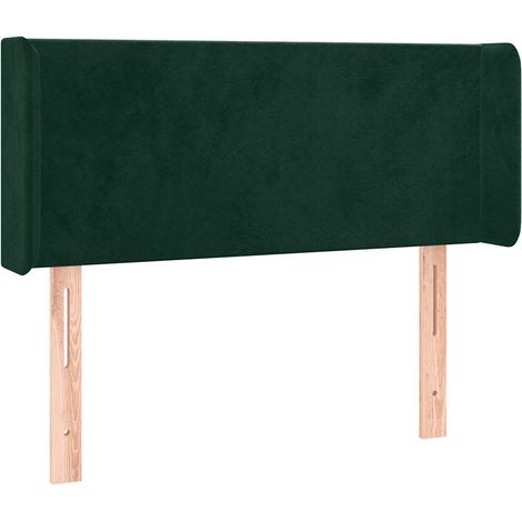 Maison Exclusive - Testiera ad Orecchio Verde Scuro 93x16x78/88 cm in Velluto