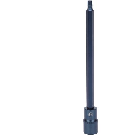Douille à emboîtement 12 pans en acier allié S2, outil antirouille pour clé à choc pneumatique ou électrique, M8, visserie robuste.