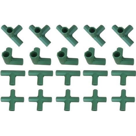 20 raccordi in plastica per tubi da serra per supporti per fiori Prerryia (1/3)