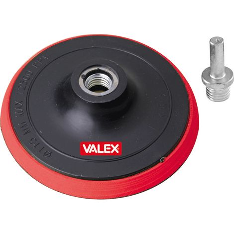 PLATORELLO CON VELCRO Ø125mm SMERIGLIATRICE M14 GAMBO 8mm TRAPANO VALEX (1/5)