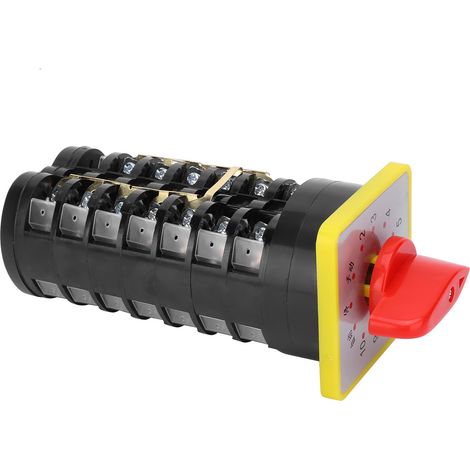 Commutateur rotatif universel à 12 positions, interrupteurs à cames électriques, 110-380 V, 16 A, LW5D-16TM707/7 (1/5)