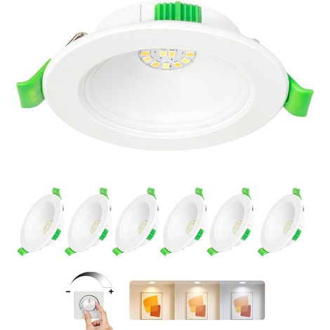 Spot LED Encastrable 230V Dimmable 5W Extra Plat Spots de Plafond (1/5)