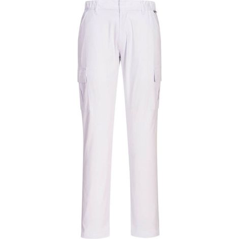 Pantalón de trabajo de tejido elástico Combat Regular S231 34 pulgadas Blanco