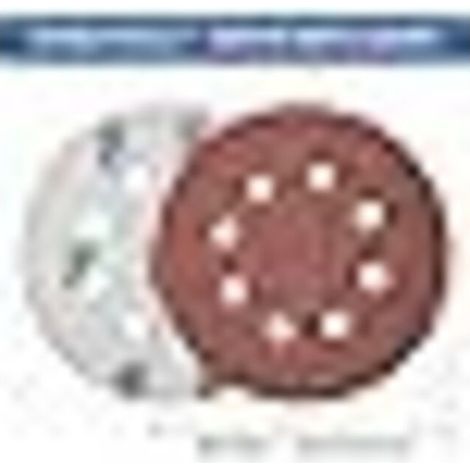 Disques de ponçage abrasifs perforés 125 mm auto-agrippants 8 trous grain 120 – Lot de 50 pour ponceuse orbitale aléatoire (1/5)