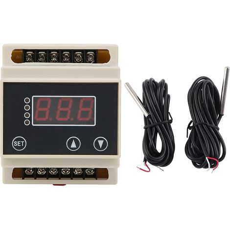 Contrôleur de thermostat EW-802 Accessoire de contrôleur de température de thermostat de chauffe-eau solaire numérique AC220V pour équipement de chauffage solaire de l'eau (1/5)