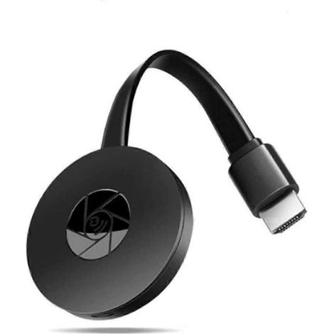 Adaptateur d'affichage HDMI sans fil pour téléphones et ordinateurs portables, récepteur portable 1080p pour une duplication d'écran facile sur téléviseur.