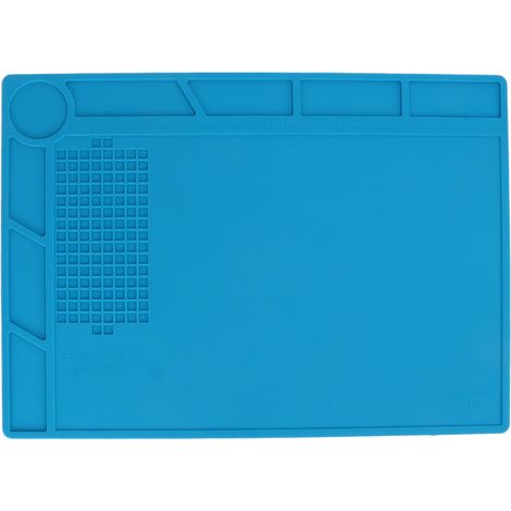 Tapis de soudure bleu, isolation thermique, antidérapant, résistant à la Corrosion, tapis d'entretien en Silicone pour téléphone et PC