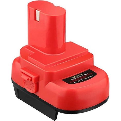 Adaptateur de batterie convertisseur pour outils sans fil Dewalt 18V 20V et Milwaukee 18V Li-T vers 12V/14,4V Ni-MH 1200 1220 1201 - JBMEDIA (1/4)