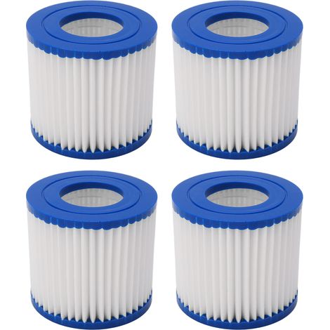 4 Pcs Swimming Pool Filter Strong Adsorption Powerful Filtration Easy Cleaning Spa Filter Cartridge
