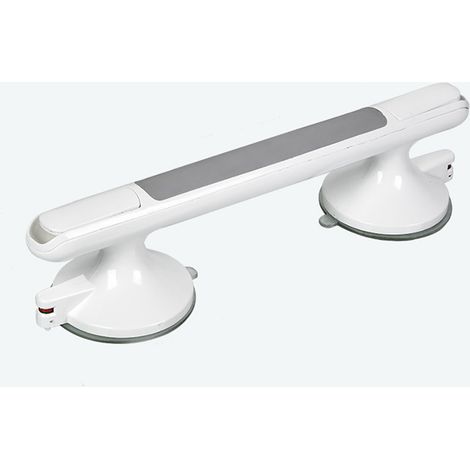 1 Poignée de sécurité, Ventouse, Plastique ABS, Surface lisse, Salle de bain, Senior (1/5)