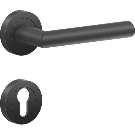 KARCHER DESIGN Drückergarnitur ER37 PZ0 83 - Verona, Profilzylinder, Edelstahl (1/4)